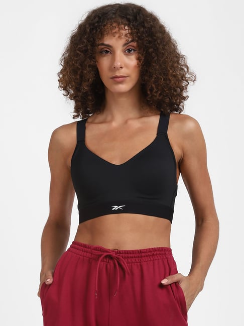 Reebok Black Non Wired Padded S Sculpt Sports Bra