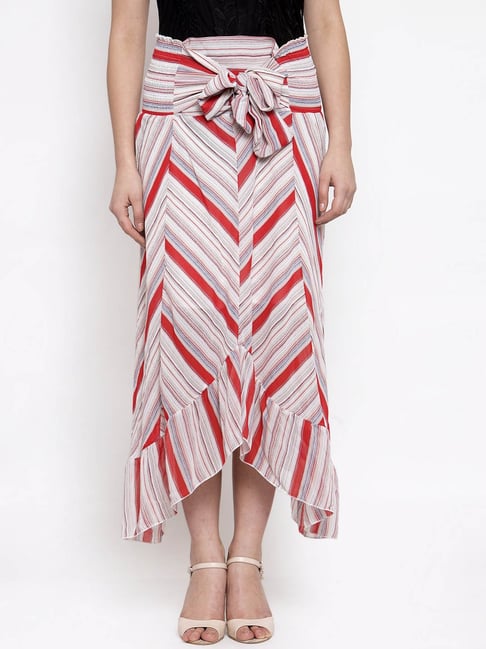 Charlotte Russe Abstract Chevron Print Full Midi Skirt, $22 | Charlotte  Russe | Lookastic