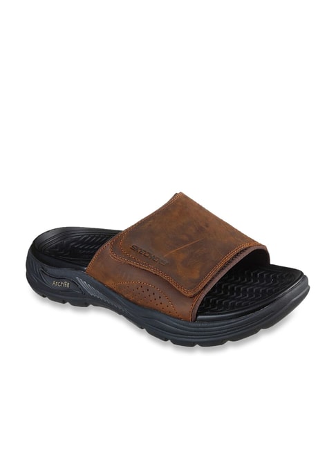 Buy Skechers Men's ARCH FIT MOTLEY SD Brown Casual Sandals for Men at ...