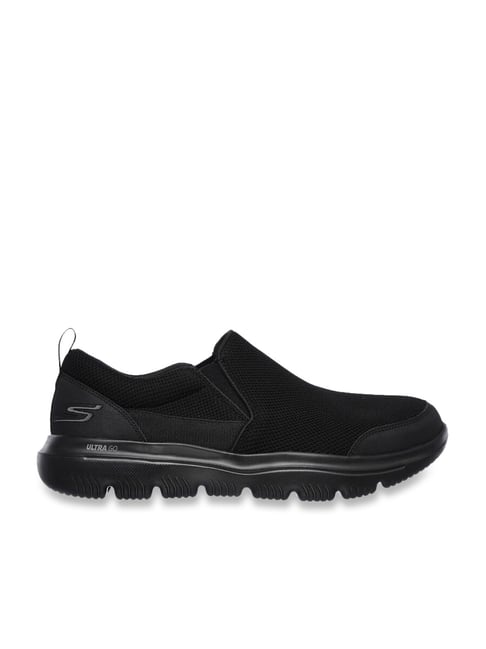 Skechers Men's GO WALK EVOLUTION ULTRA Black Walking Shoes