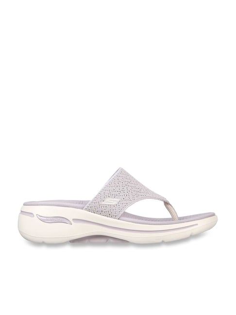 Skechers Women's GO WALK ARCH FIT Grey Flip Flops