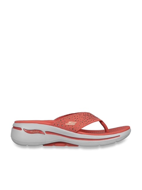 Skechers Women's GO WALK ARCH FIT SANDAL DAZ Rrust Sports Slippers
