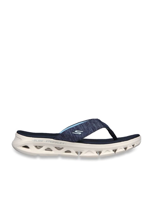 Skechers Women's GO GLIDE Peacoat Navy Flip Flops