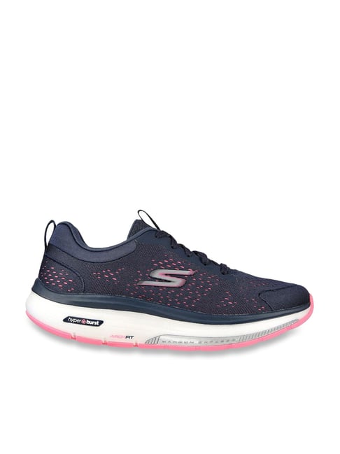 Skechers Women's GO WALK WORKOUT WALKER Blue Walking Shoes