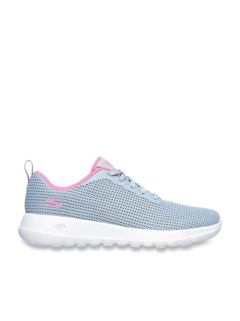 Skechers Women's GO WALK JOY Grey Pink Walking Shoes