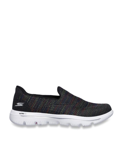 Skechers Women's GO WALK EVOLUTION ULTRA-GLADD Black Multi Walking Shoes