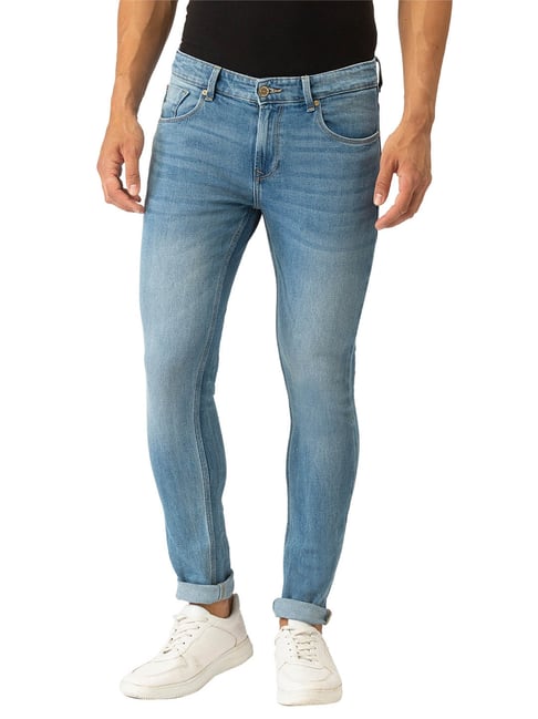 Blue Super Skinny Fit Low Rise Jeans 