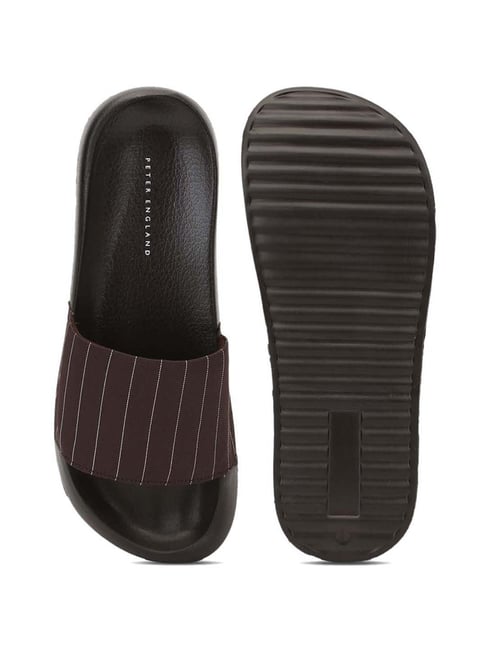 Peter England English Made Slippers Buy Peter England Men's Brown Slides  For Men At Best Price Tata CLiQ