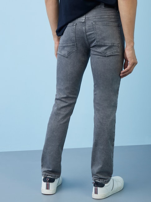 Buy Ascot by Westside Charcoal Relaxed-Fit Jeans for Online @ Tata CLiQ