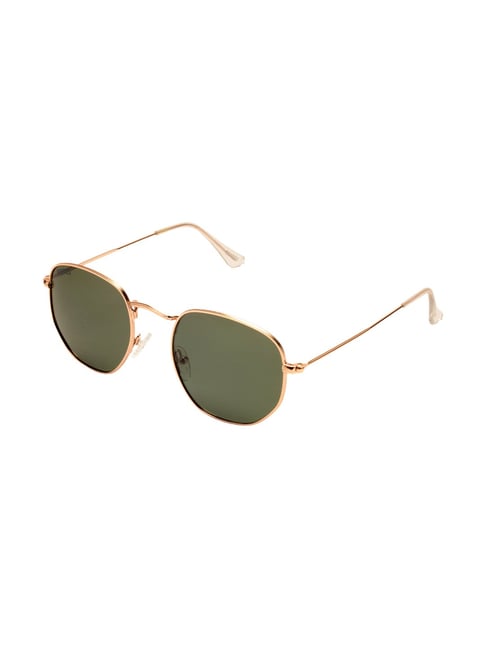 Roadies Green Polarized Hexagon Unisex Sunglasses-picture-33