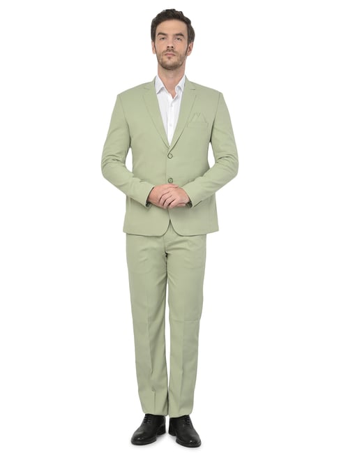 Green Suits Men 3 Piece Slim Fit One Button Wedding Groom Party Wear Coat  Pant, Peak Lapel, Light Green Slim Fit Peak Lapel Tuxedo - Etsy | Green  suit men, Slim fit