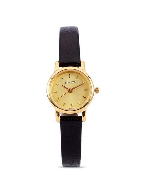 Sonata NM8976YL01W Analog Watch for Women