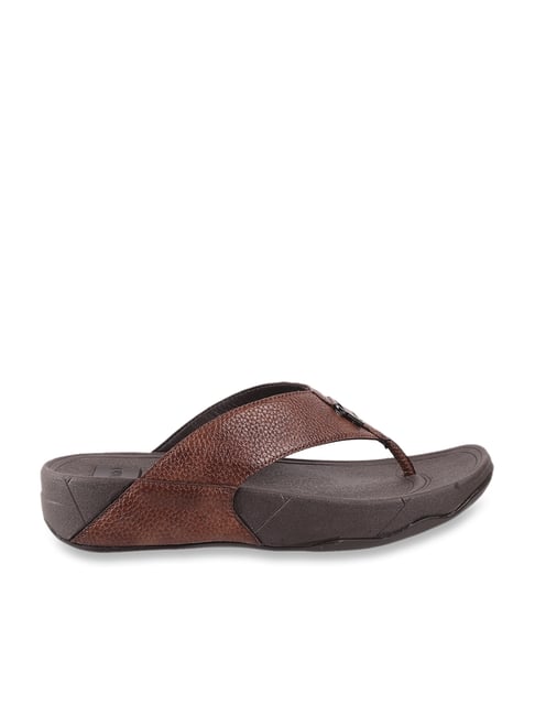 Metro Men's Brown Thong Sandals