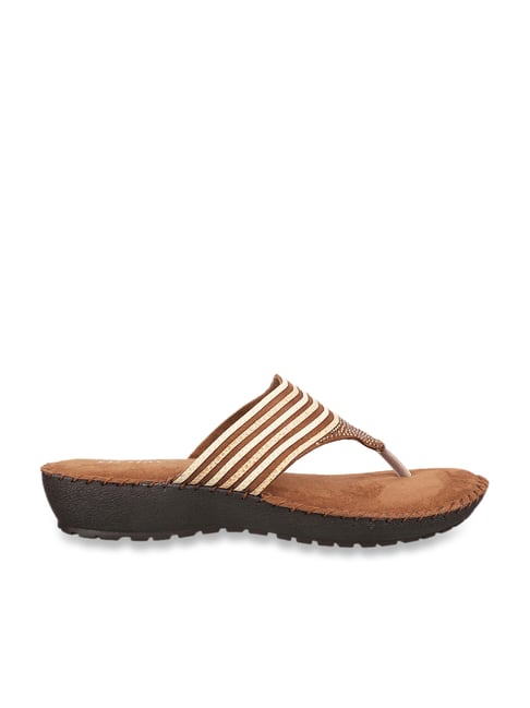 Metro Women's Camel Thong Wedges-picture-20