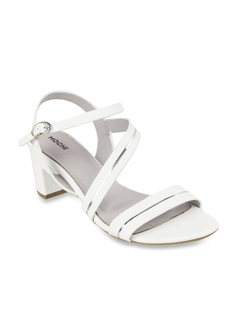 Buy Gold Heeled Sandals for Women by Mochi Online | Ajio.com