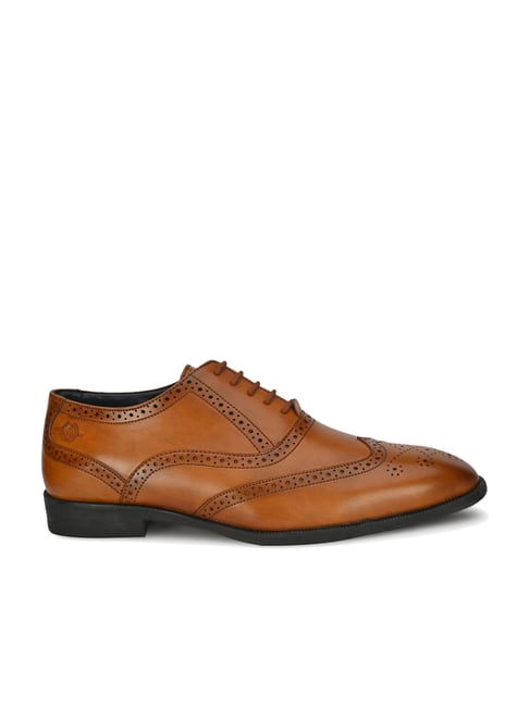 Alberto Torresi Men's Tan Brogue Shoes