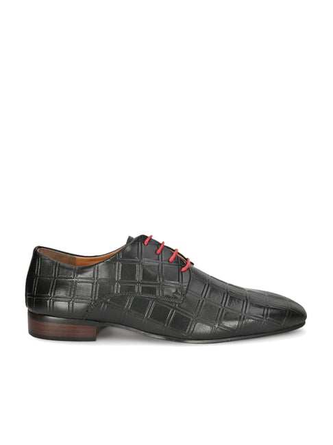 Alberto Torresi Men's Black Derby Shoes