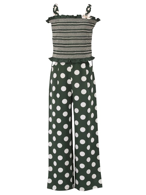 Cutecumber Kids Green Printed Jumpsuit-picture-40