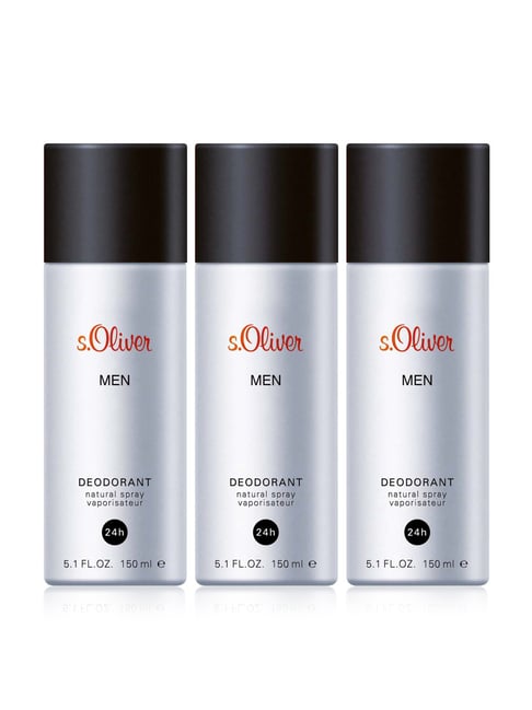 S Oliver s.Oliver Men Deodorant Spray (Pack of 3)