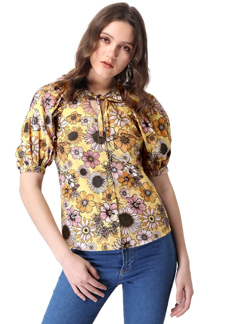 FabAlley Multicolored Floral Print Shirt Price in India