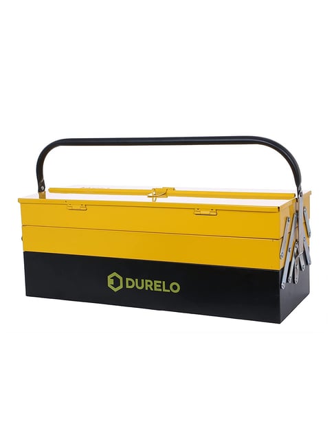 DURELO D33-17-5 Metal Tool Box (Yellow/Black)-DURELO-Electronics-TATA CLIQ