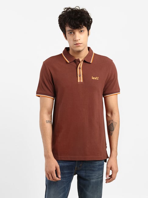 Levis Levi's Brick Red Regular Fit Polo T-Shirt