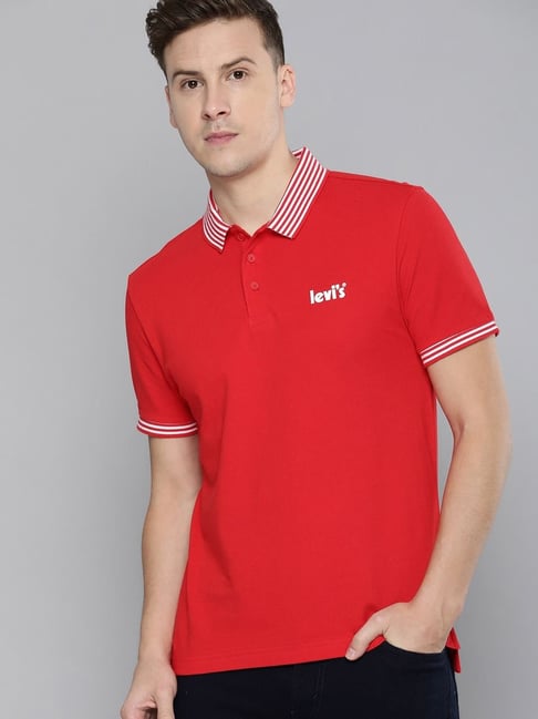 Levis Levi's Red Regular Fit Polo T-Shirt