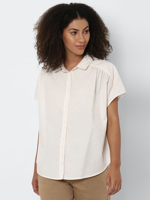 American Eagle Outfitters White Relaxed Fit Shirt Price in India