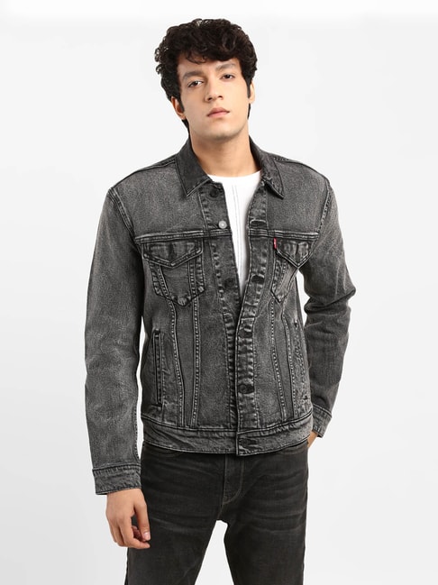 Buy Levi's Dark Grey Regular Fit Jackets for Men Online @ Tata CLiQ
