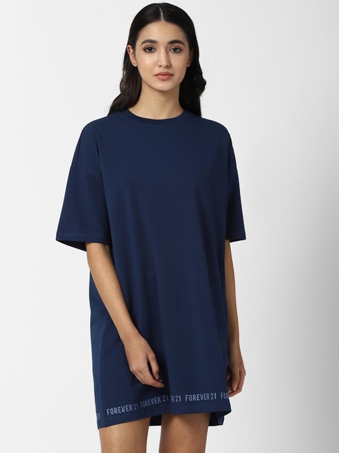 Forever 21 Blue Regular Fit Dress Price in India