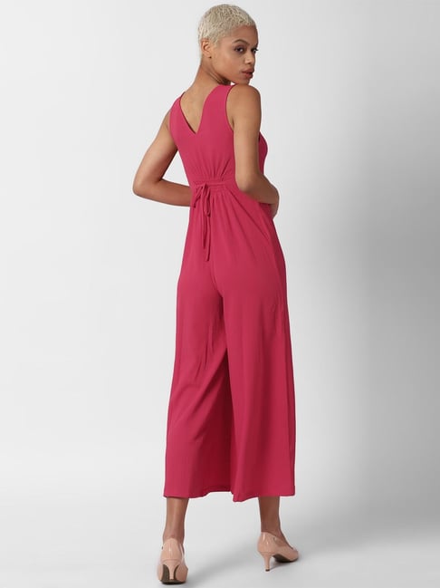 Buy Forever 21 Pink Capri Length Jumpsuit for Women Online Tata CLiQ