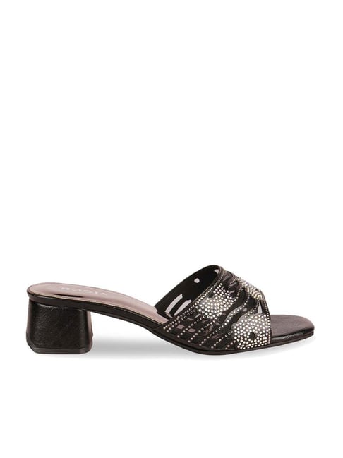 Rocia by Regal Women's Black Ethnic Sandals Price in India