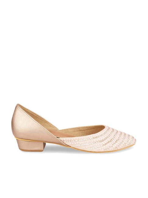 Rocia by Regal Women's Rose Gold D'orsay Shoes Price in India