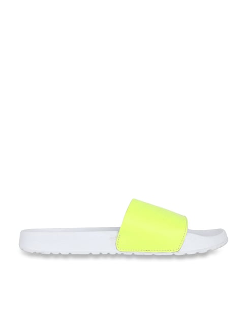 Womens on sale neon slides