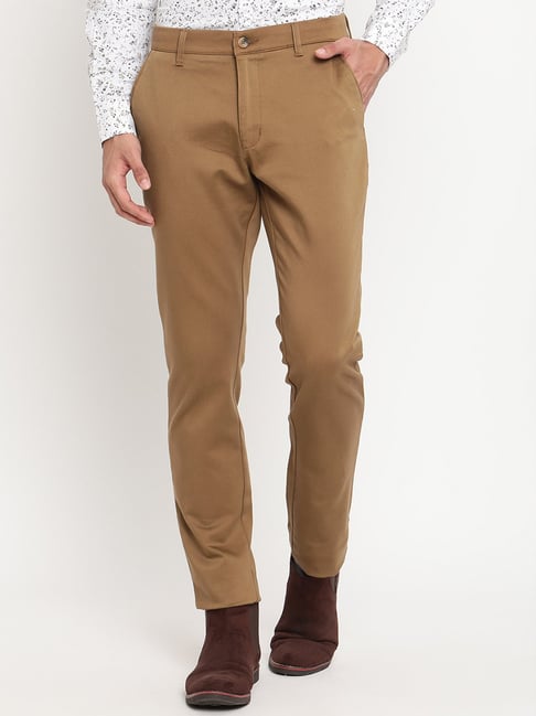 Buy Cantabil Men Khaki Trouser Online