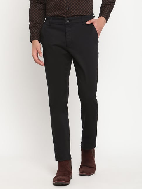 Buy Cantabil Mens Navy Blue Trouser online