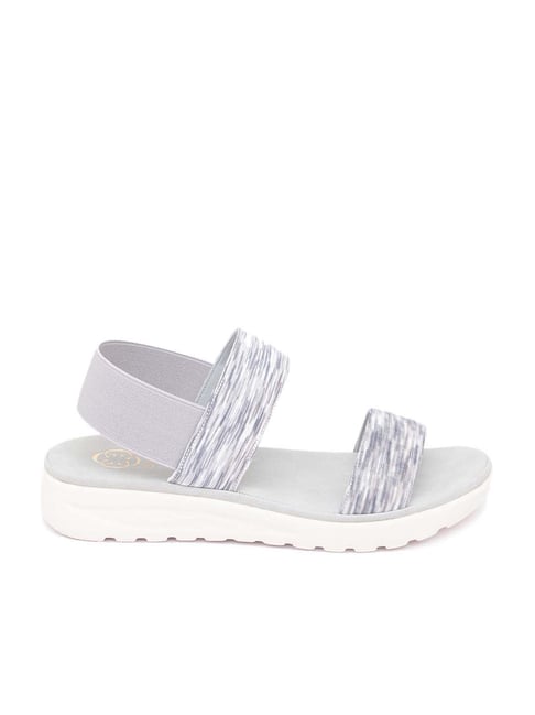 CERIZ Women's Brea Cloud Grey Sling Back Sandals