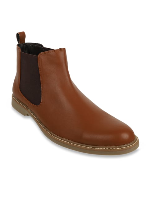 Buy Carlton London Men's Tan Chelsea Boots for Men at Best Price Tata