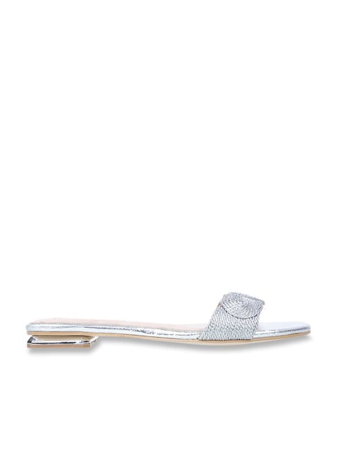 Elle Women's Silver Casual Sandals