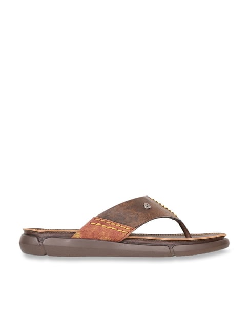 Buy Carlton London Solid Brown Sandals online