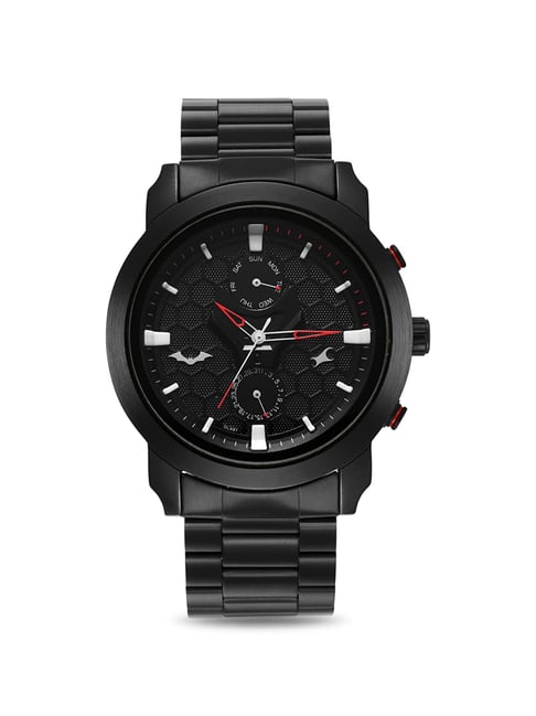 Fastrack black chain watches for mens best sale