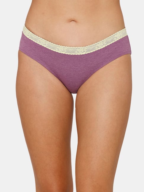 Zivame Purple Lace Hipster Panty Price in India