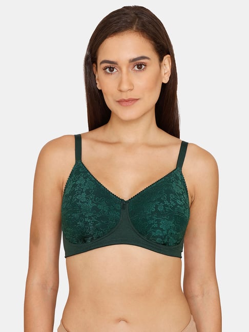 Rosaline by Zivame Green Non Wired Non Padded T Shirt Bra Price in India