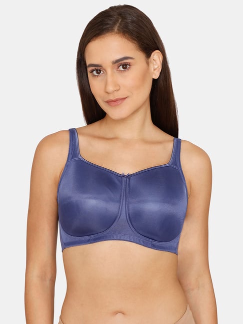 Zivame Blue Non Wired Padded Minimizer Bra Price in India