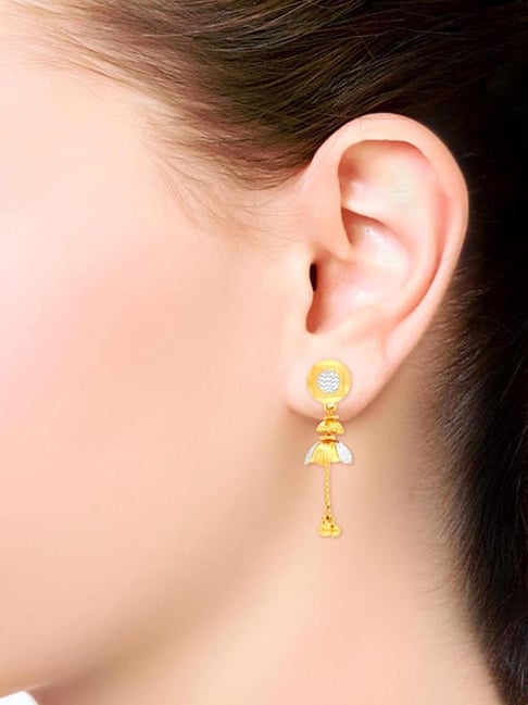 Buy LUCENTARTS JEWELLERY EARRINGS FOR WOMEN GOLD PLATED JHUMKA EARRINGS FOR  GIRLS AND WOMEN Online at Best Prices in India - JioMart.
