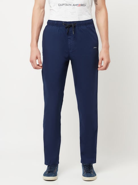 Octave Indigo Regular Fit Trackpants-Octave-Apparel-TATA CLIQ