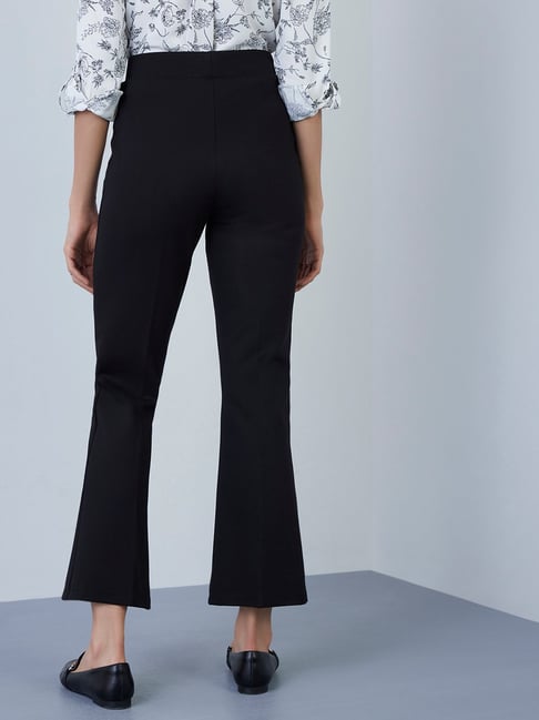 Buy Westwood Black Bootcut Trousers for Women Online  Tata CLiQ