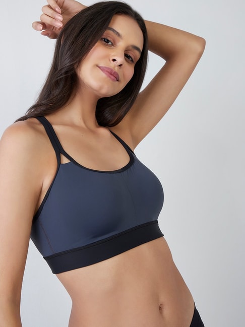 Wunderlove by Westside Charcoal Seam-Free Padded Bra Price in India