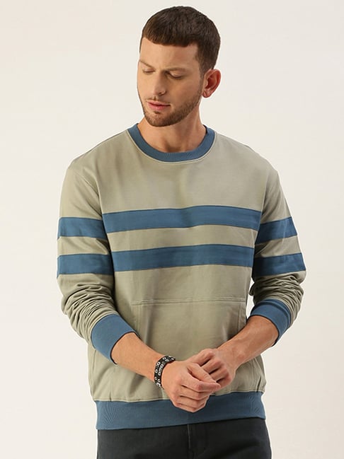 Grey and hotsell blue sweatshirt