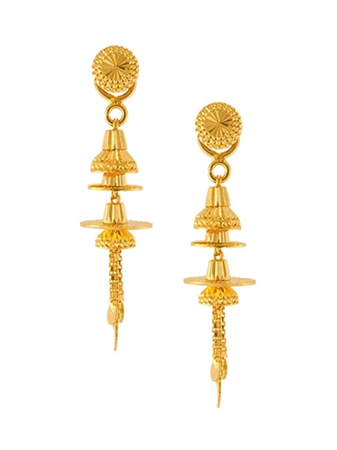 Lovely Design Fancy Long Earrings Screw Back Indian Imitation Stone  Collections ER20291A
